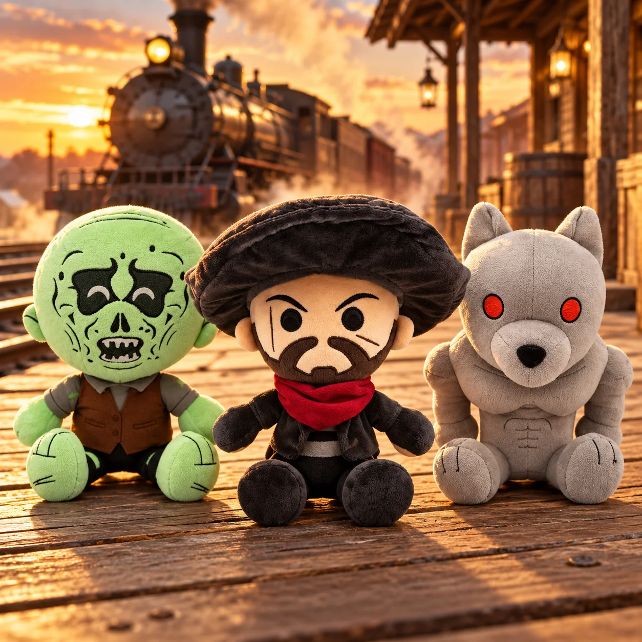 Dead Rails Plush Toy Horror Game Peripheral Cute Soft Stuffed Doll Collectible For Fans Home Decor Birthday Gift
