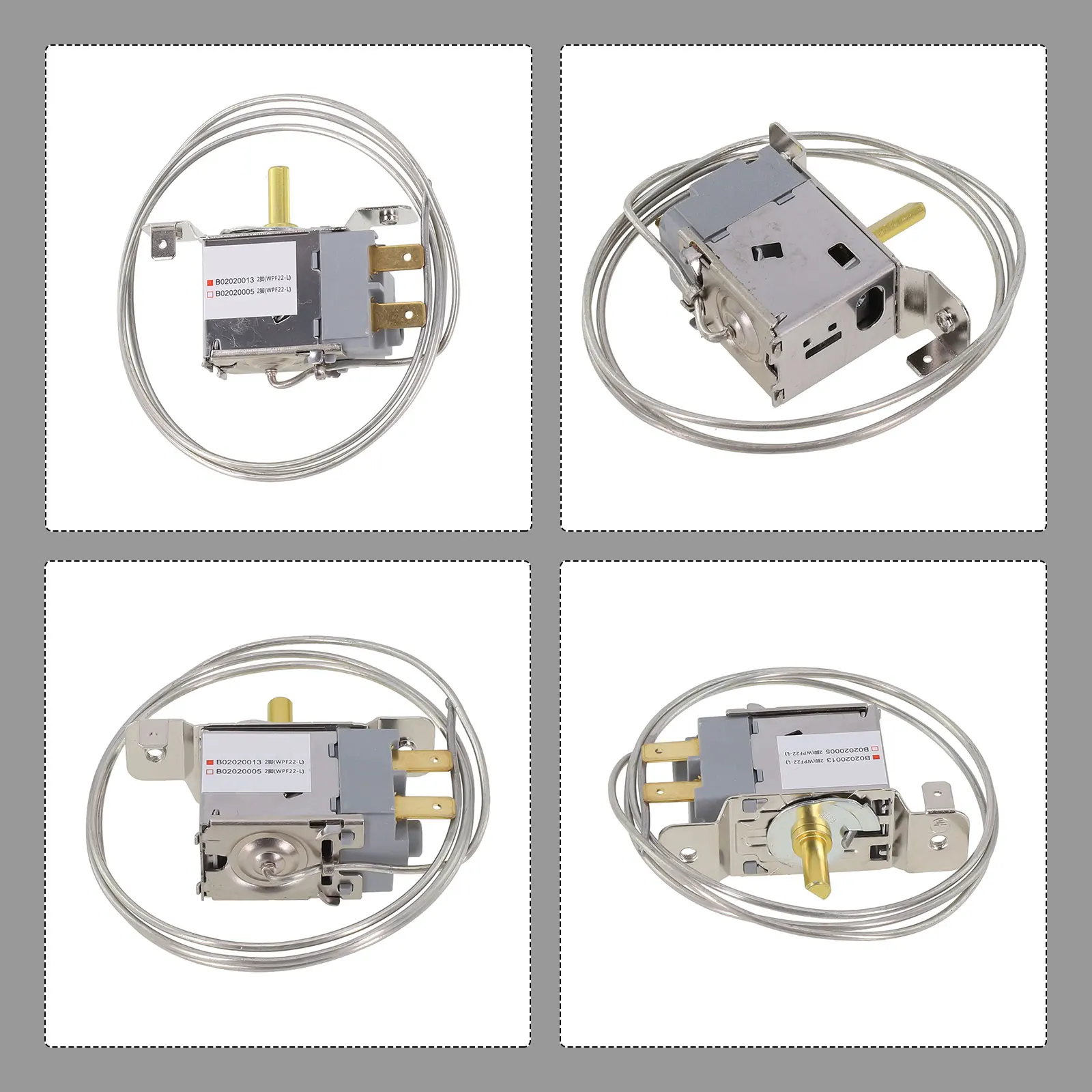 Termostato de freezers Configurações de resfriamento personalizáveis com controle de temperatura mecânico de geladeira WPF22 L 2 pinos