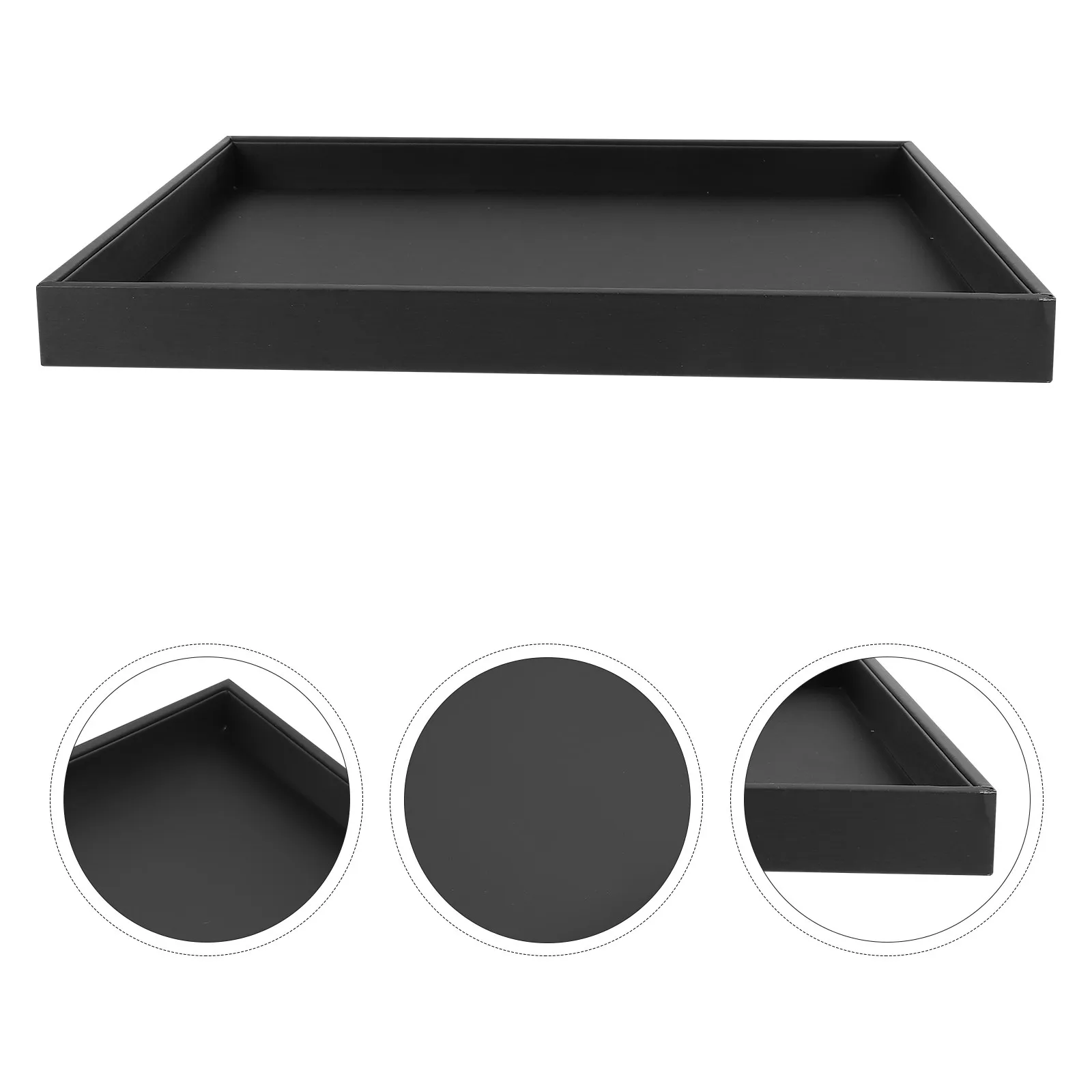 

1Pcs Jewelry Storage Tray Large Desktop Organizer Multipurpose Storage Plate Bedside Dresser Jewelry Plate Simple Tray