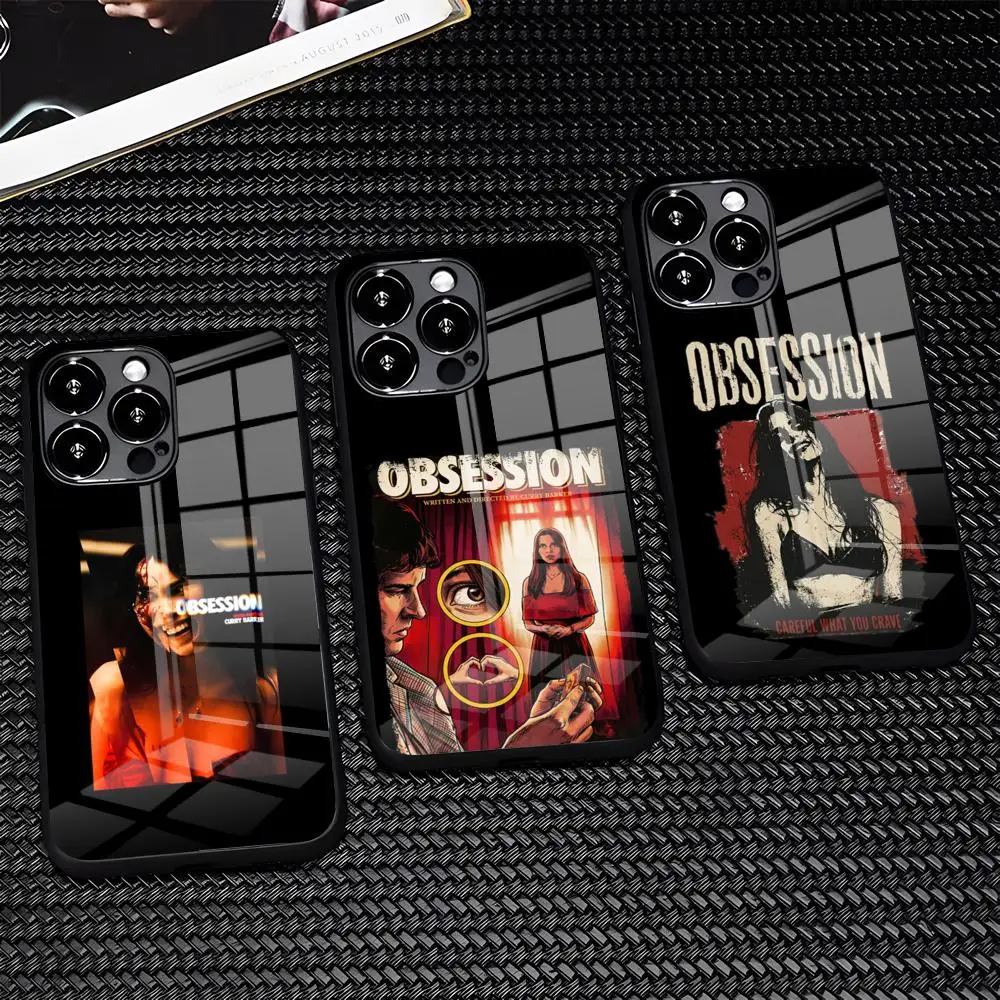 Coque de téléphone O-Obsession Movie pour iPhone 17e Pro Max 16 15 14 Pro Max 13 11 Plus, en verre