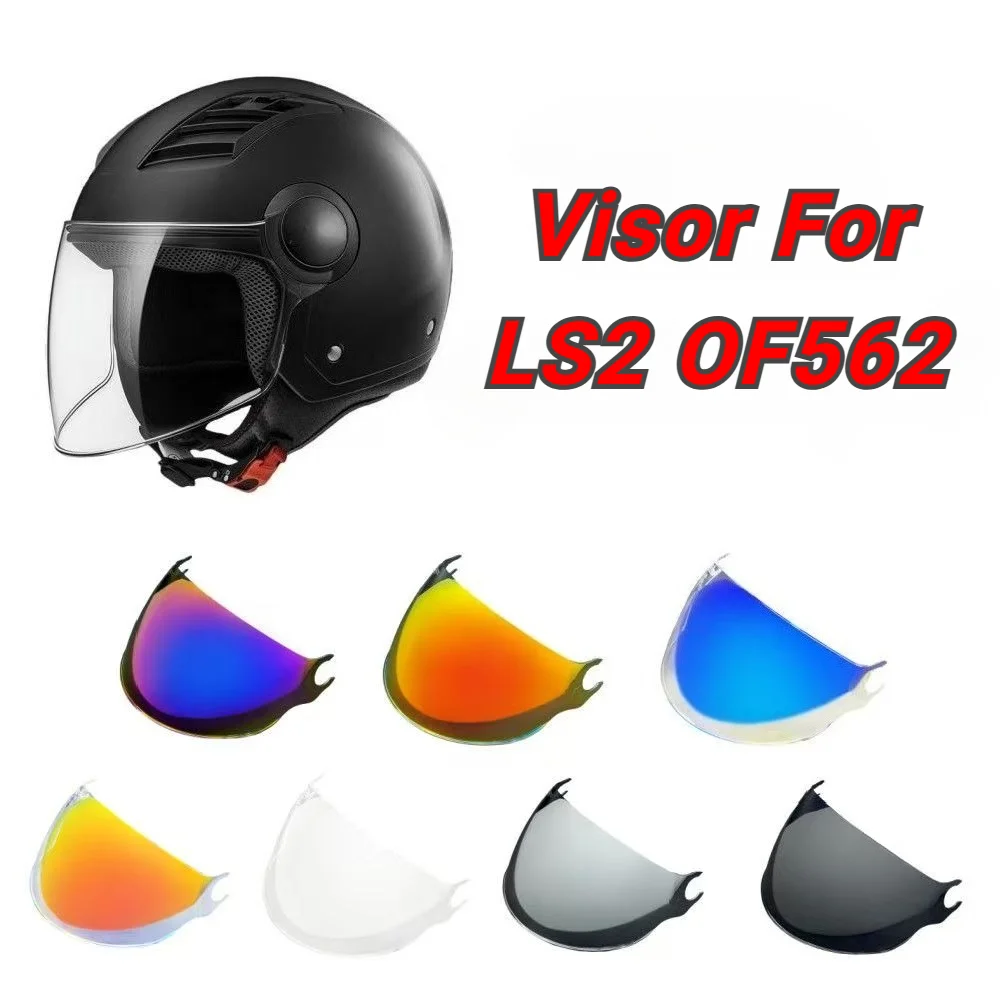 Motorcycle Helmet Visor for LS2 OF562 Airflow Open Face Extra Replacement Lens Windshield Helmet Parts Accessory for LS2 Airflow