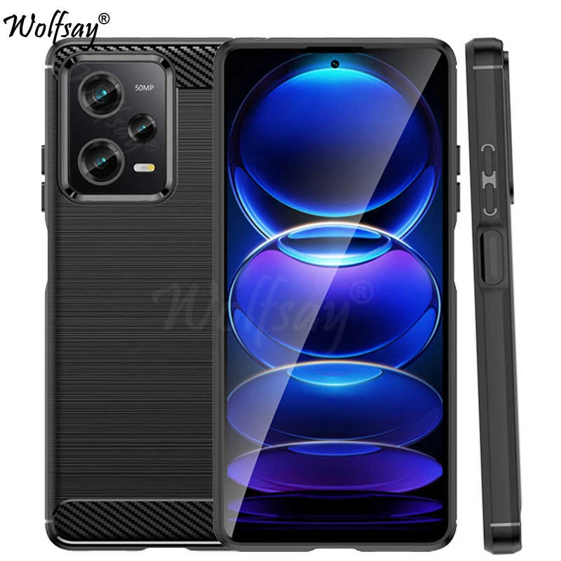 حافظة لهاتف Xiaomi Redmi Note 12 Pro 5G غطاء ممتص للصدمات من ألياف الكربون لهاتف Redmi Note 12 11 Pro حافظة لهاتف Redmi Note 12 Pro #1