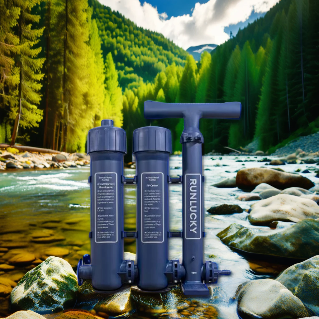 

Top Sale Remove Bacteria From River Outdoor Camping Manual Portable Water Purifier