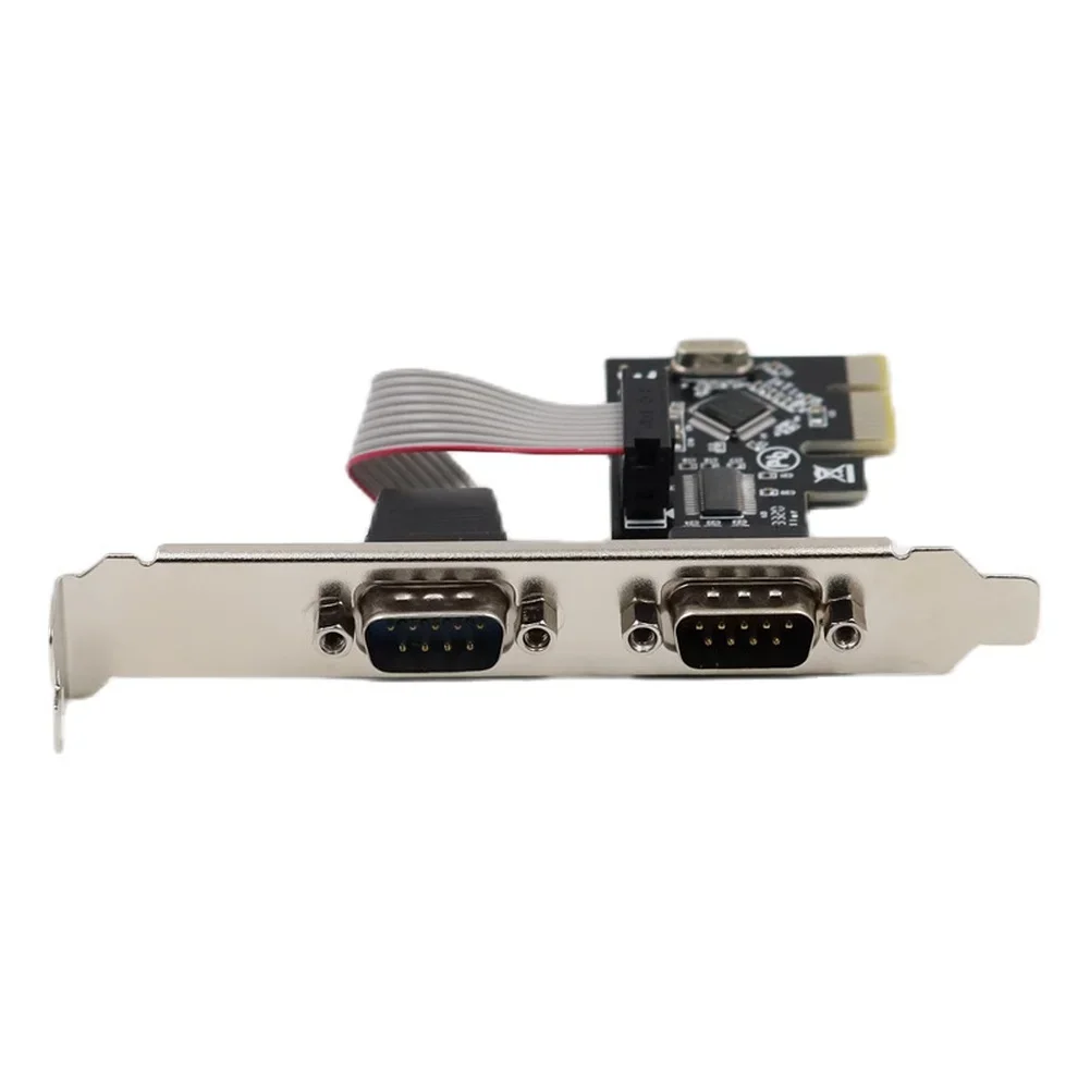 

Двухпортовая карта PCIe для последовательного порта RS232 для промышленных ПК, поддерживающая последовательную коммуникацию в реальном времени и расширение системы