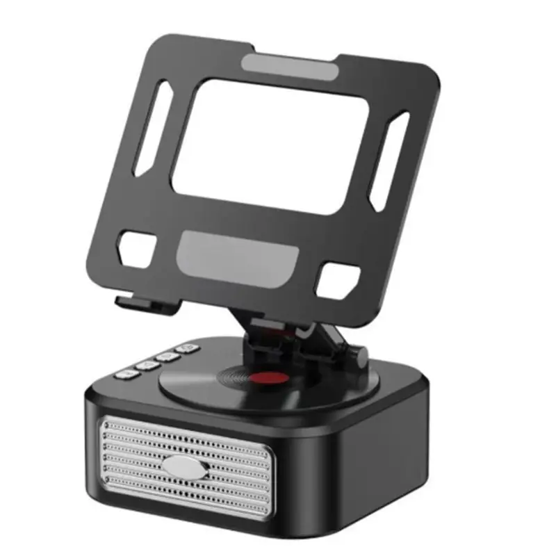 Leading-Bluetooth Stereo Foldable Desk Stand For Tablets And Smartphones With Integrated USB Sound Box