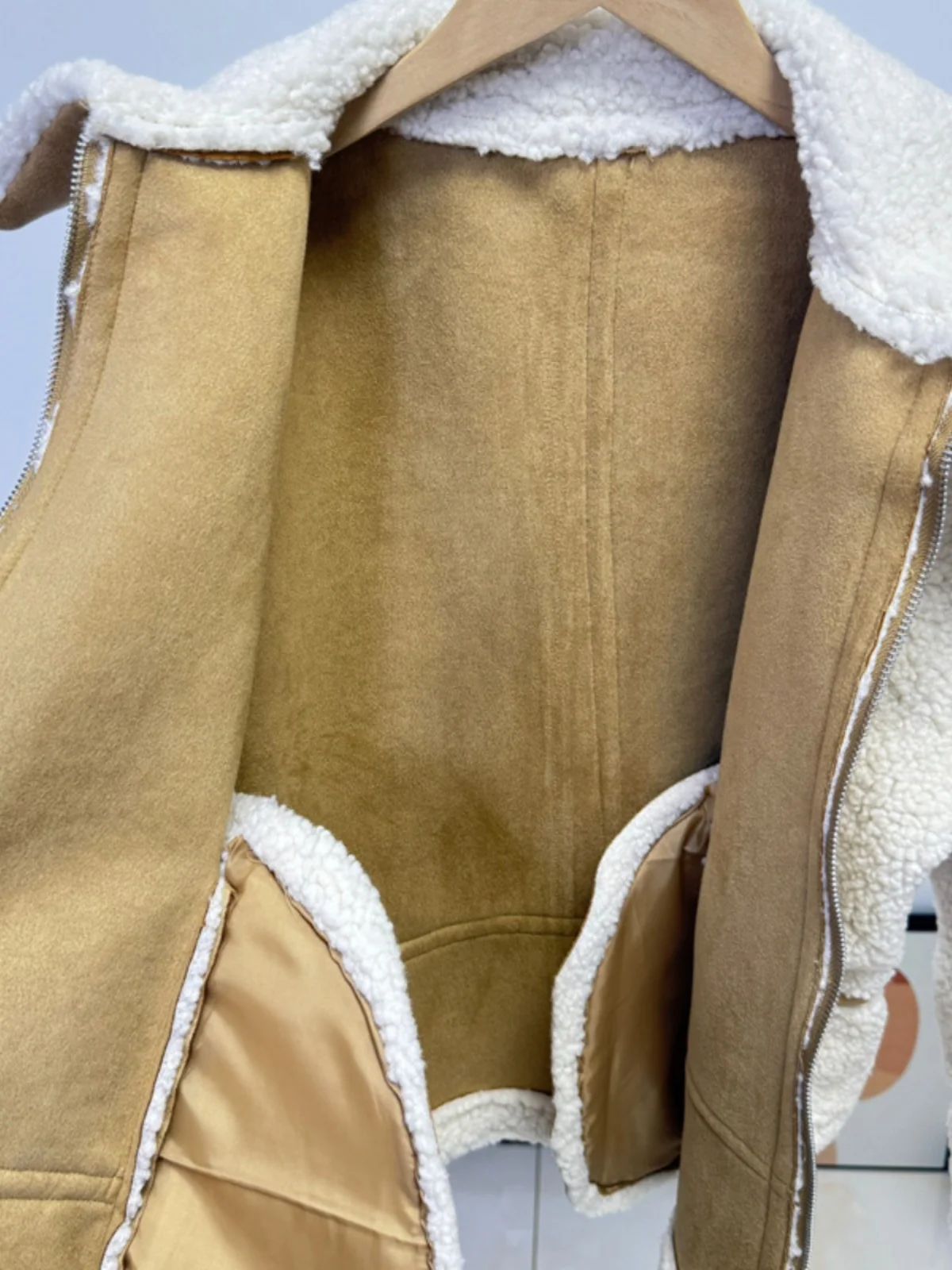 Z Series Wood Giant 599 Thiened Warmth Leather Fur eepskin Velvet Motorcycle Sle Jaet Outerwear Women's Faion