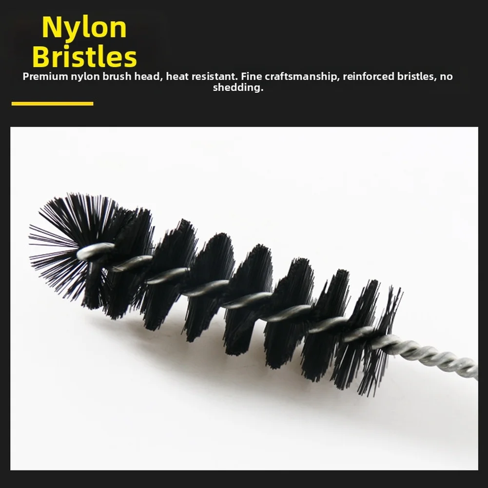 

Щетка для чистки цилиндра с нейлоновой щетиной, угольная щетка для очистки впускного клапана двигателя автомобиля и портов