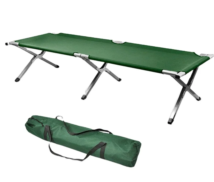 

Outdoor Portable Foldable Camping Bed Aluminum Folding Cot for Adult
