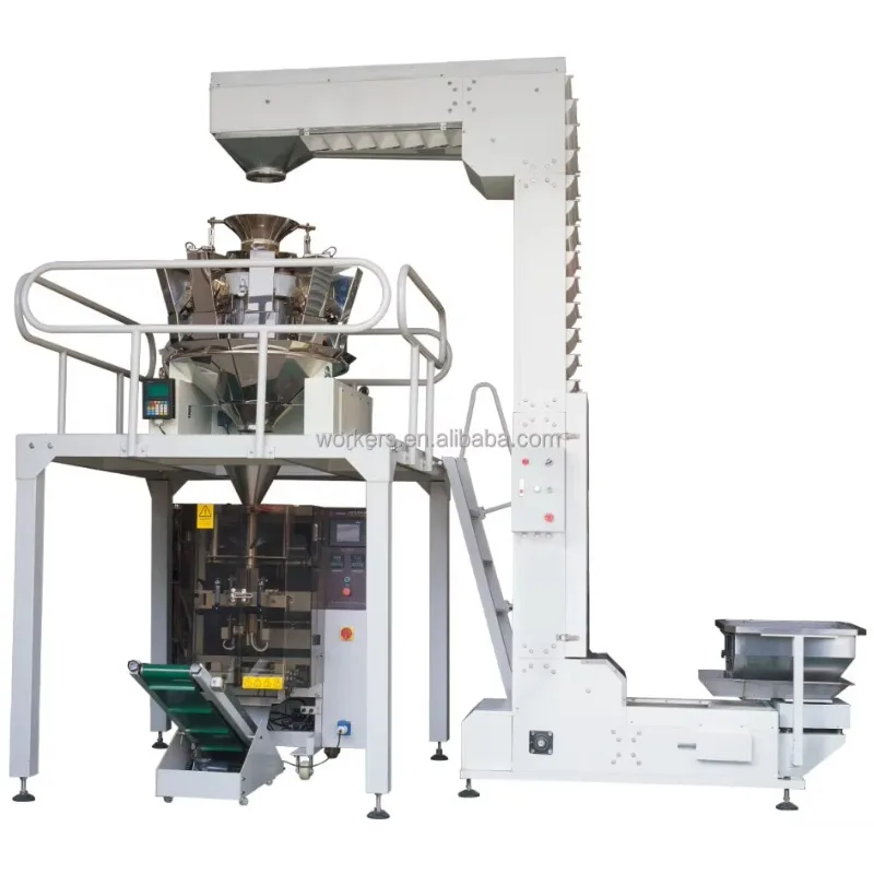 FL Full Automatic Multihead Weigher Nitrogen Corn Chips Packaging Machine Vffs Bagging Snack Potato Chips Packing Machine