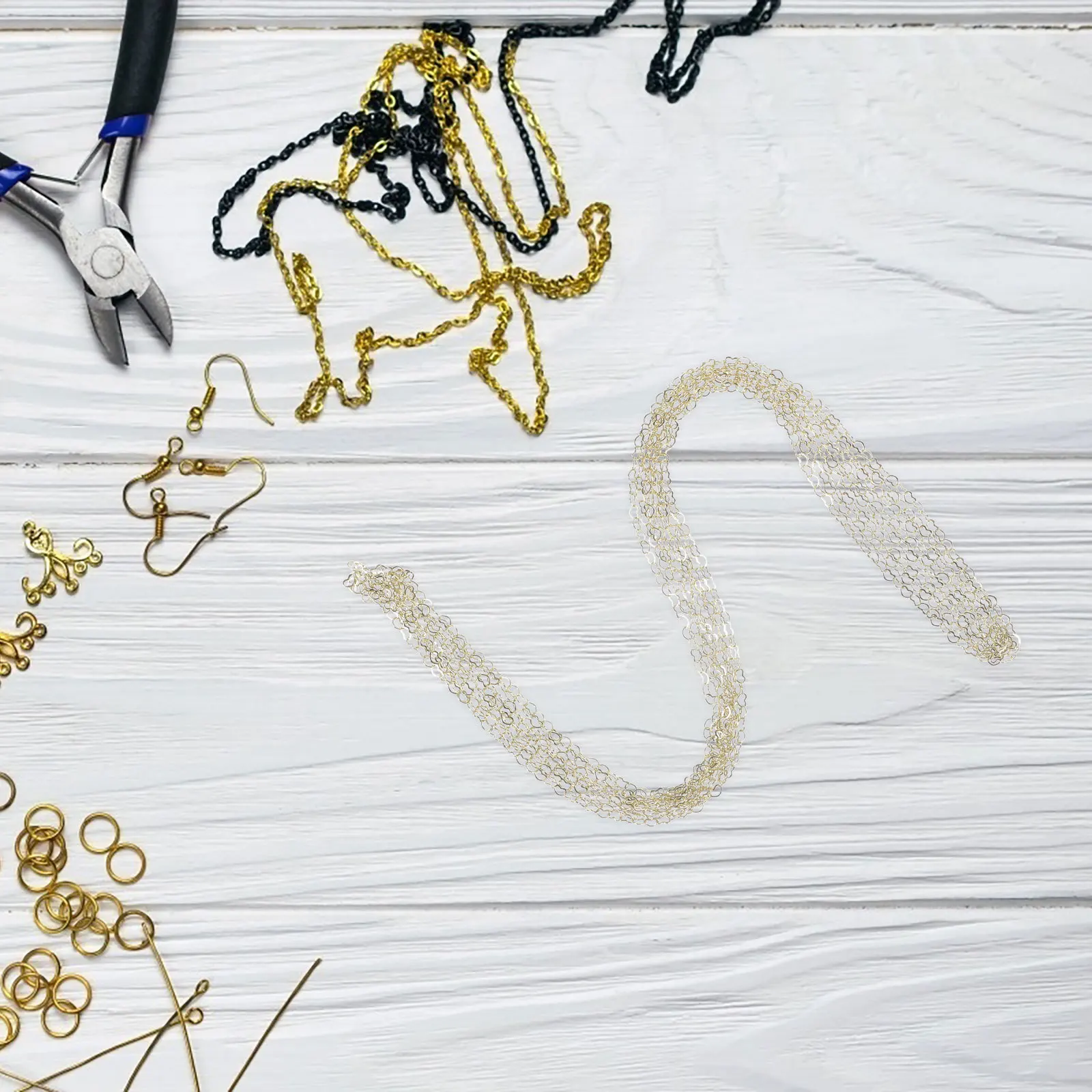 

Heart Chain Jewelry Making Material Diy Necklace Extender For Bracelet Crafting Kit Supplies Metal Chains