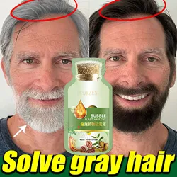 Pure Natural Herbal Hair Dye Shampoo 5 Minutes Change Hair Color Non-irritating Repair Gray White Fashion Hair Care Women Men