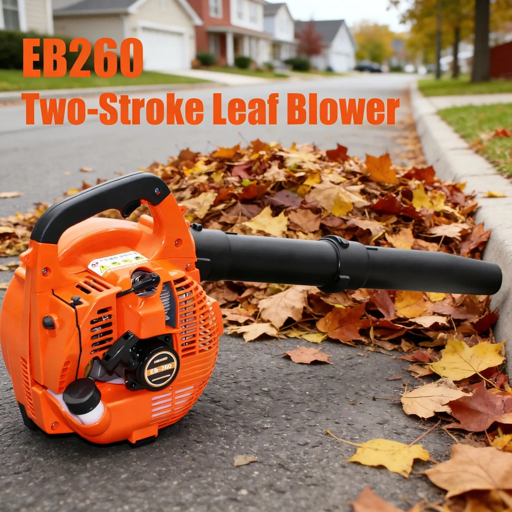 EB260 2-Stroke Portable Petrol Leaf Blower, Handheld Gas Powered Blower for Road Sweeping, Dust & Welding Slag Cleaning