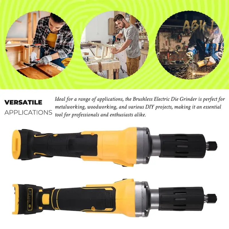 ABKJ-Brushless Electric Die Grinder Variable Speed Internal Grinding Machine Electric Grinder Fordewalt 18V 20V Battery
