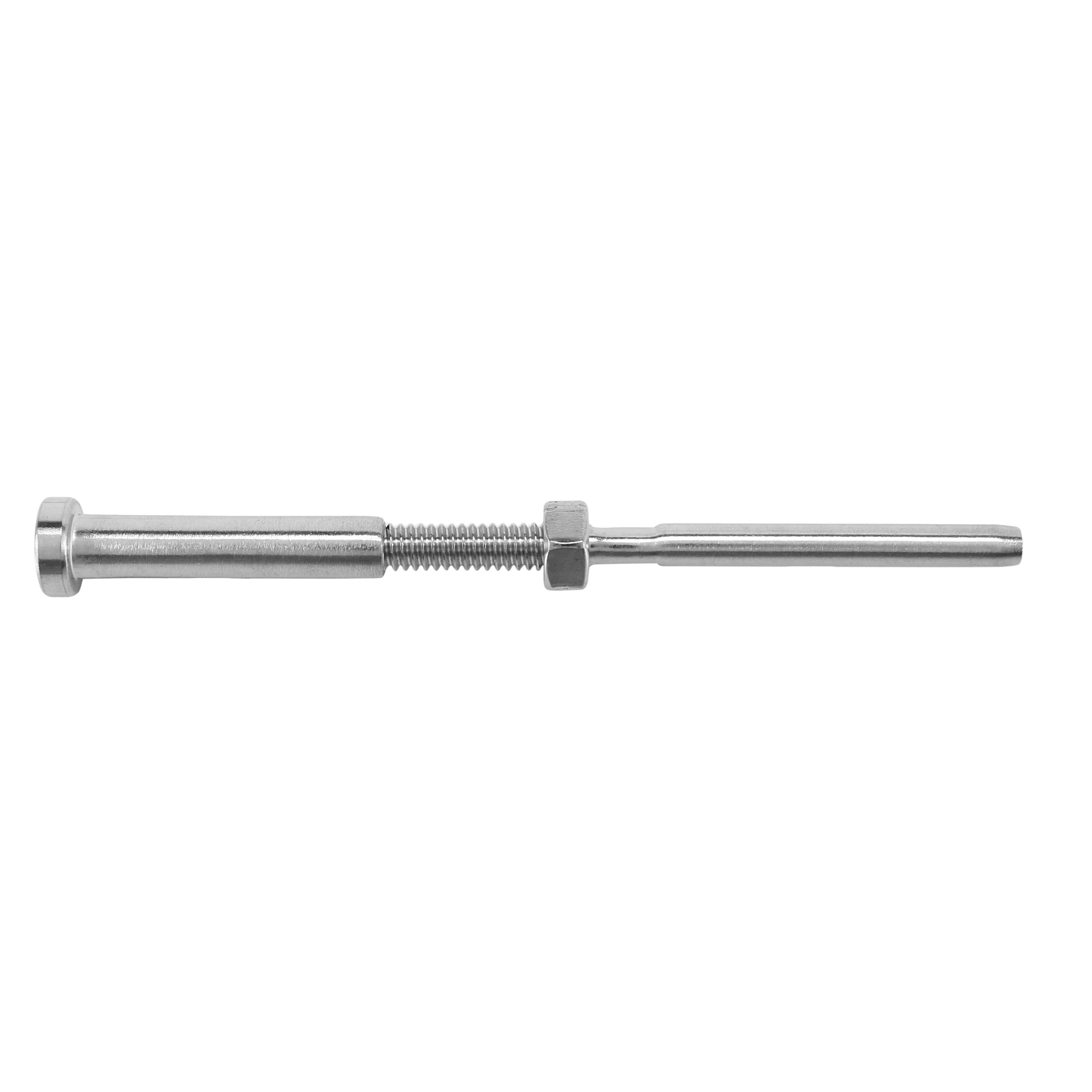 A25F-20 Pairs Stainless Steel 316 Grade Cable Railing Threaded Stud Tensioner Receiver & Flat Head Stemball Terminal For 1/8 Cab