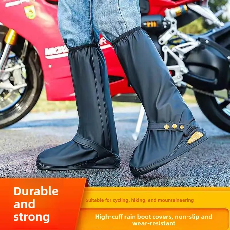 new-thick-high-tube-waterproof-shoe-covers-for-cycling-outdoor-walking-snowproof-anti-slip-wear-resistant-shoe-covers