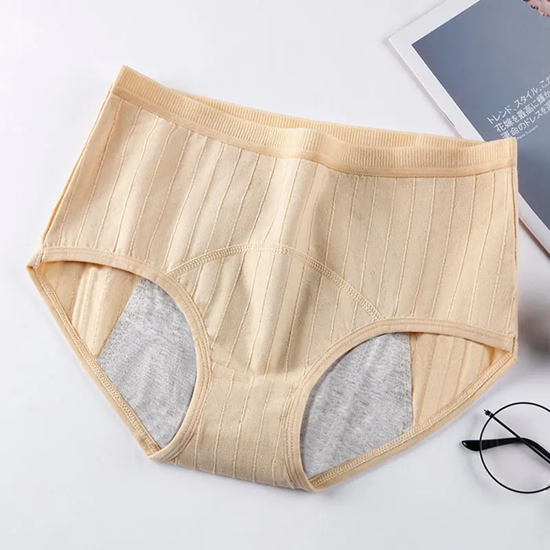 Panties For Menstruation Cotton Menstrual Panties High Waist Leak Proof Women Underwear Period Briefs Female Physiological Pants