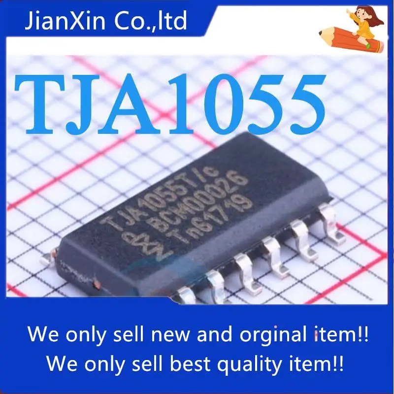 10pcs 100% orginal new  TJA1055 TJA1055T TJA1055T/C SOP14 data interface