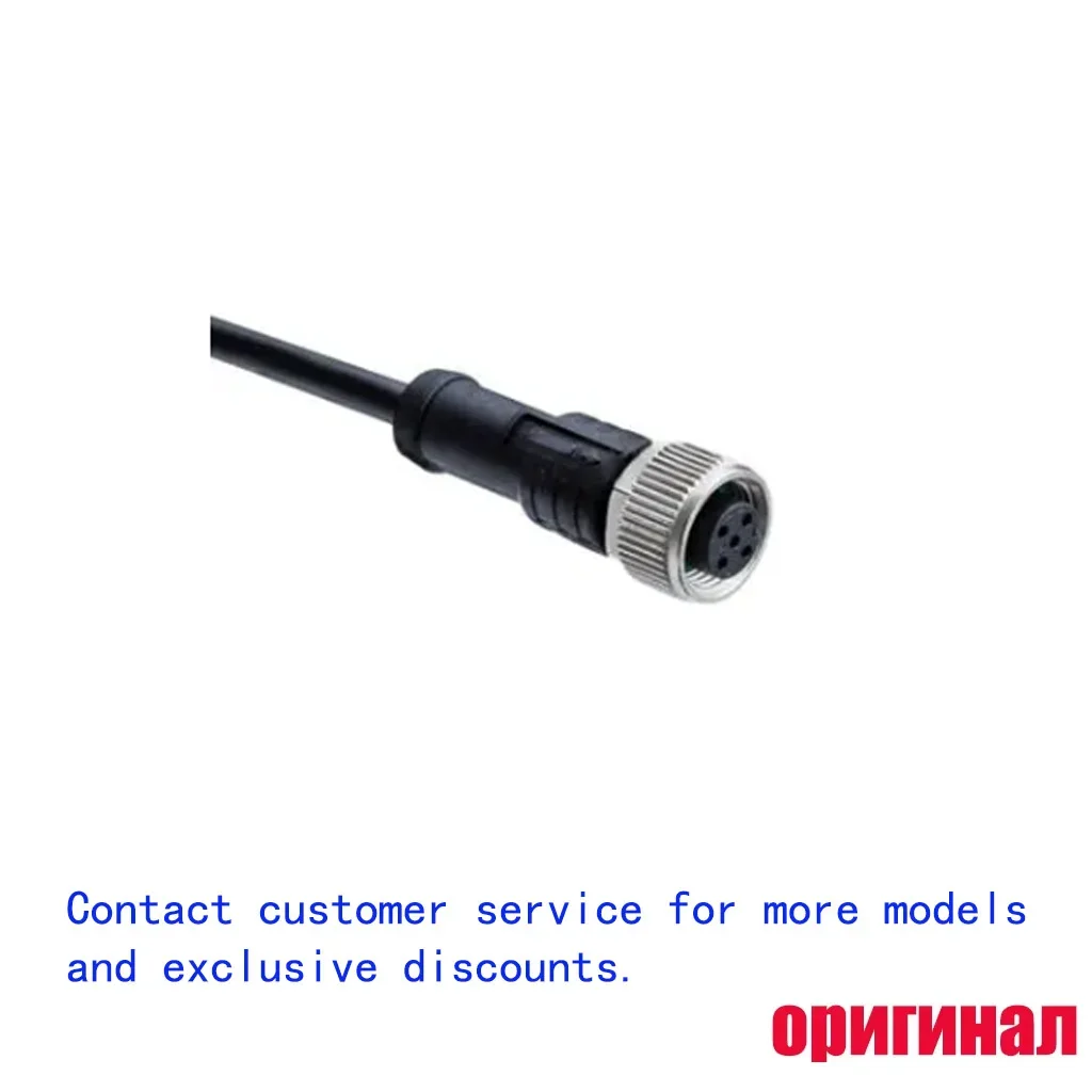 Original Amphenol LTW M12A‑08BFFM‑SL8D01 M12 Sensor Cable, Female Receptacle 8‑Pin, Open Wire End, 1m Length