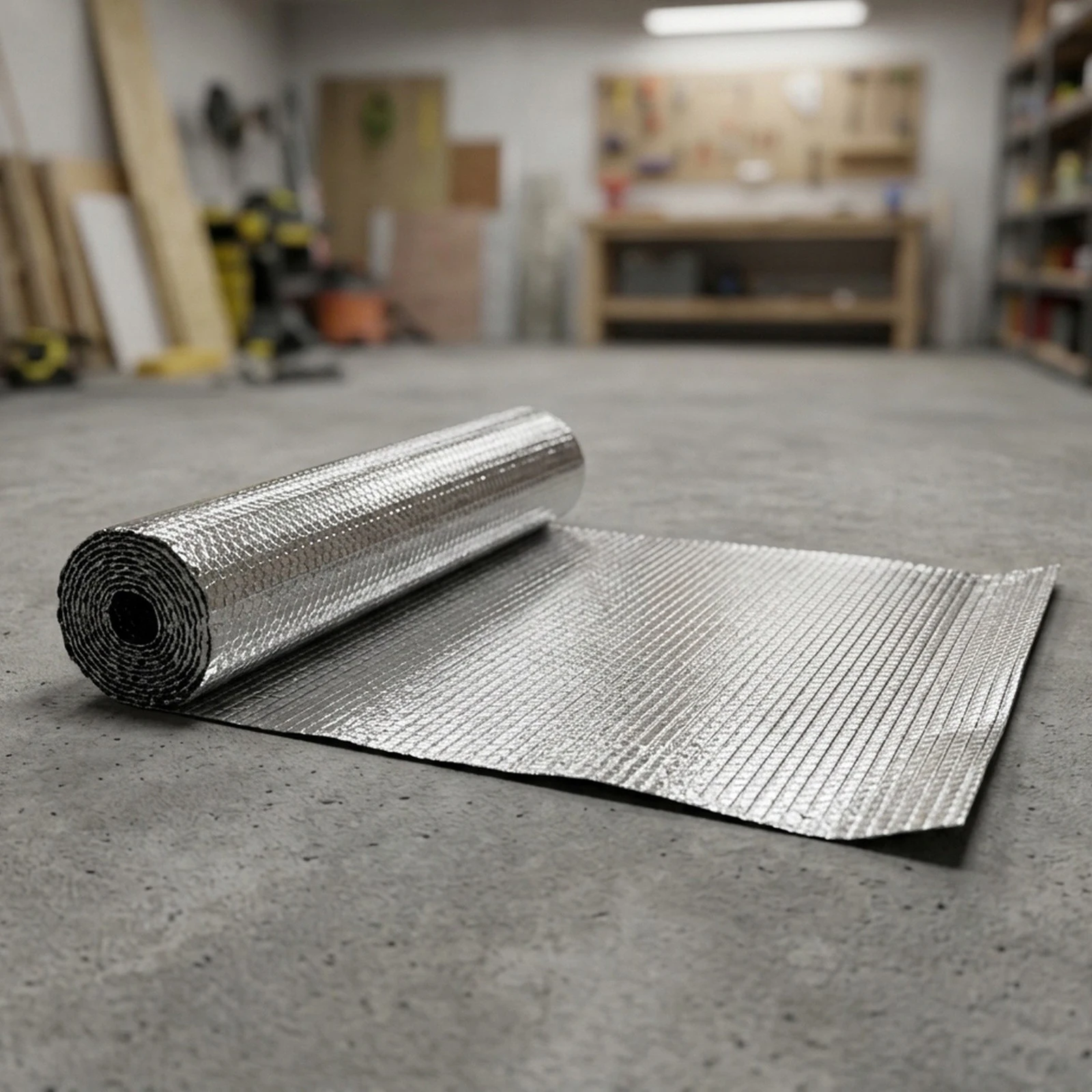 Aluminum Foil Bubble Insulation Sheet Roll for Radiator Heat Reflection Garage Wall and Roof Thermal Protection