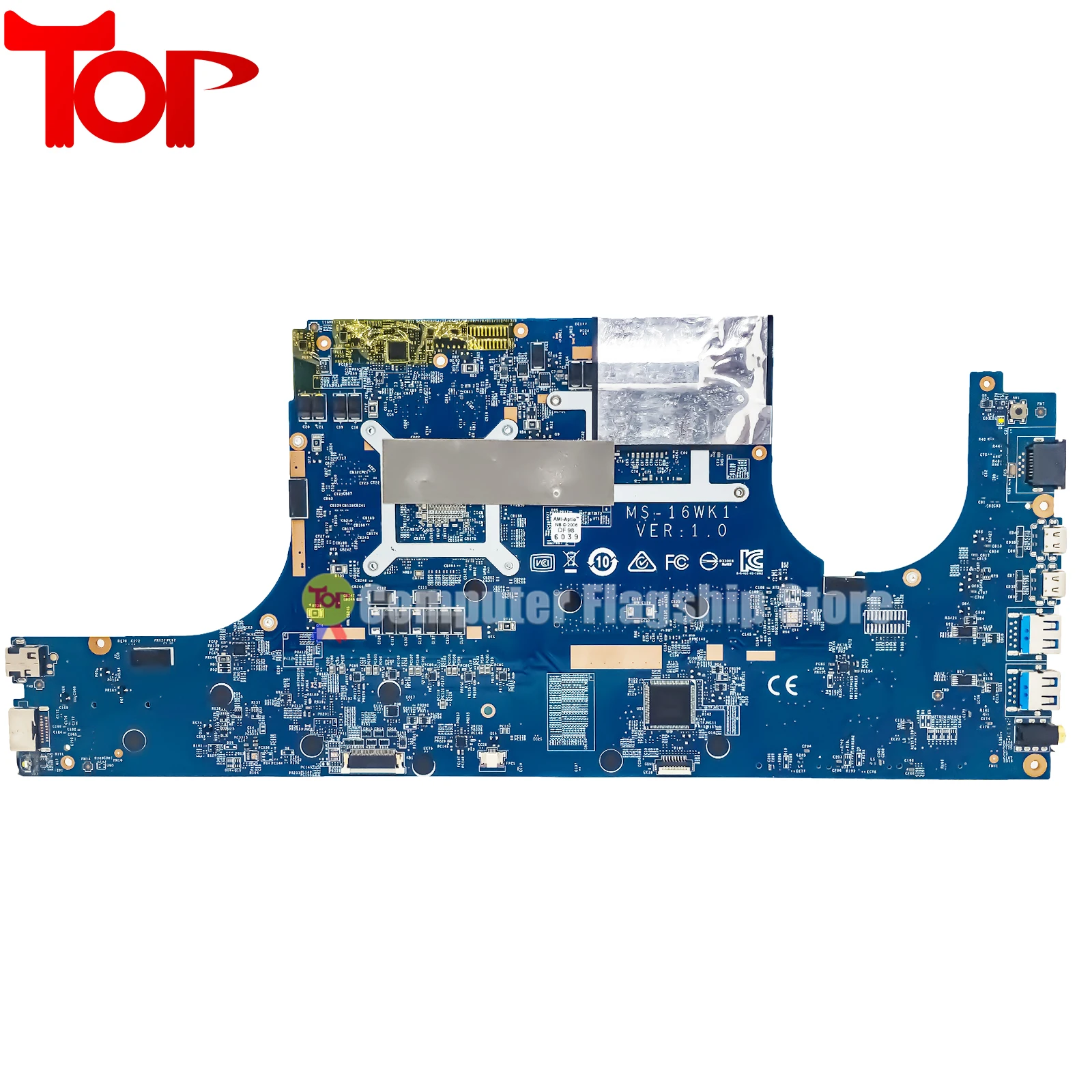 Placa base para ordenador portátil MS-16WK1 para MSI MS-16WK BRAVO 15 A4DDR R5-4600H R7-4800H RX5300M-3G RX5500-4G placa base 100% prueba OK