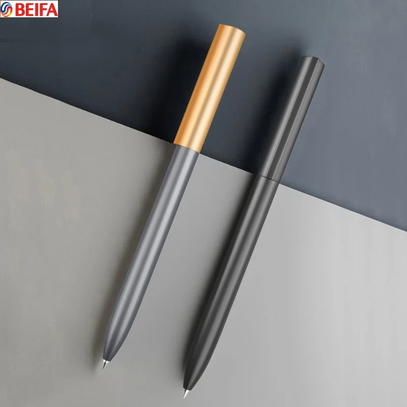 BEIFA Rotating Aluminum Alloy Metal Sign Gel Pen Business Luxury Ballpoint Pen Smooth Writing Office Stationary Gift