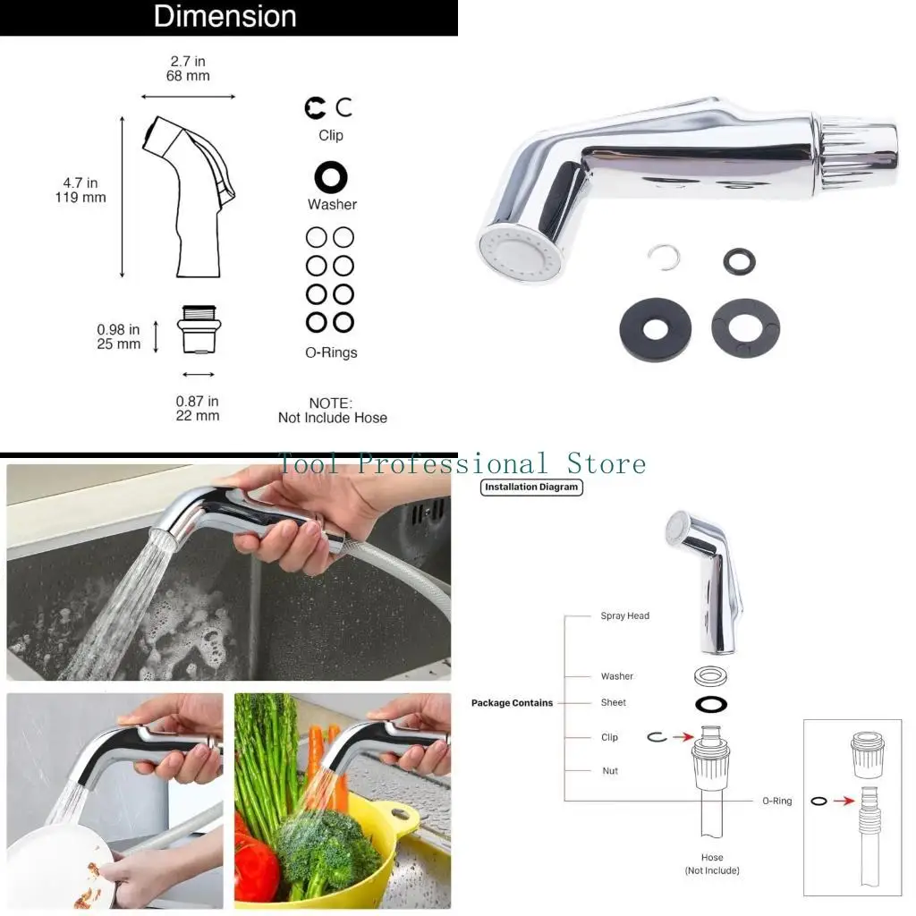 

57QF Сменная ручка для сверхмощного распылителя для раковины для смесителей различных марок