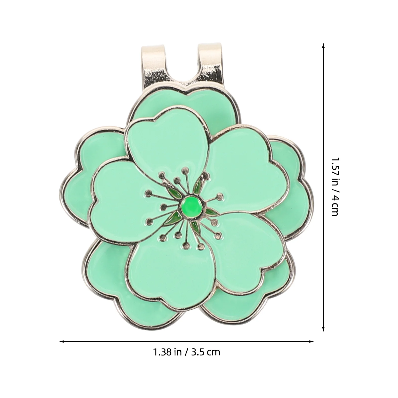 المغناطيسي زهر الكرز قبعة الجولف كليب زهرة على شكل الكرة ماركر للقبعات أقنعة حقائب رياضية قبعة الجولف كليب قبعة بيسبول قبعة كليب