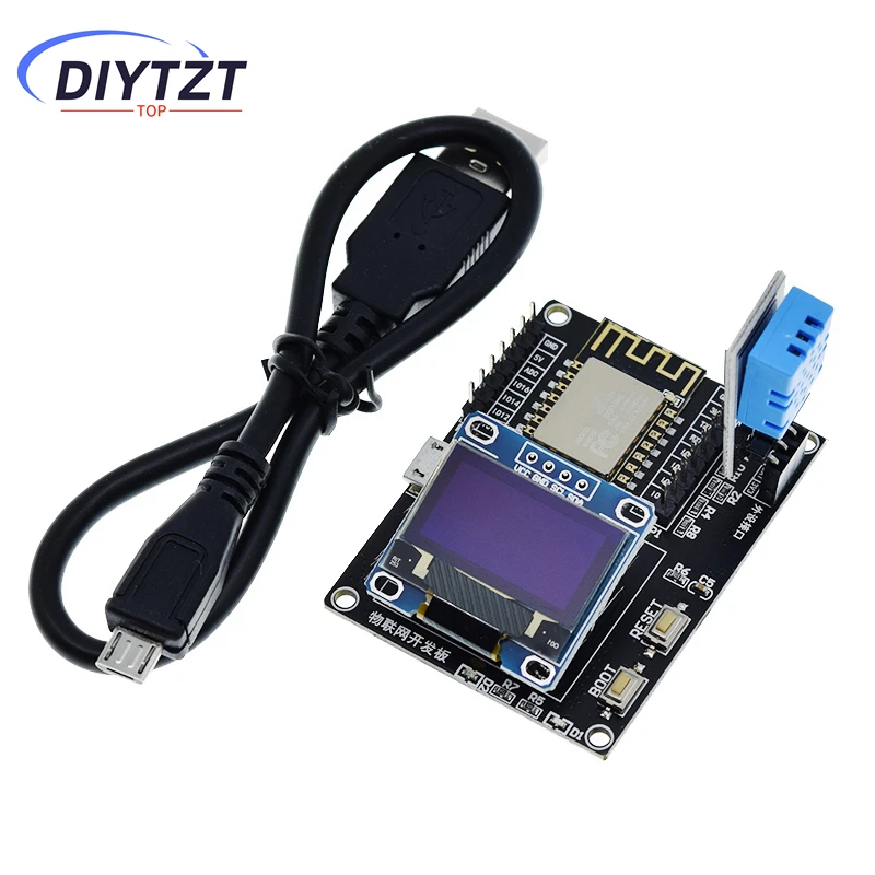 Station météo avec écran OLED 0.96 ESP8266, Kit de bricolage, Kits de démarrage IOT pour Arduino D1 MINI, Module WIFI sans fil Bluetooth