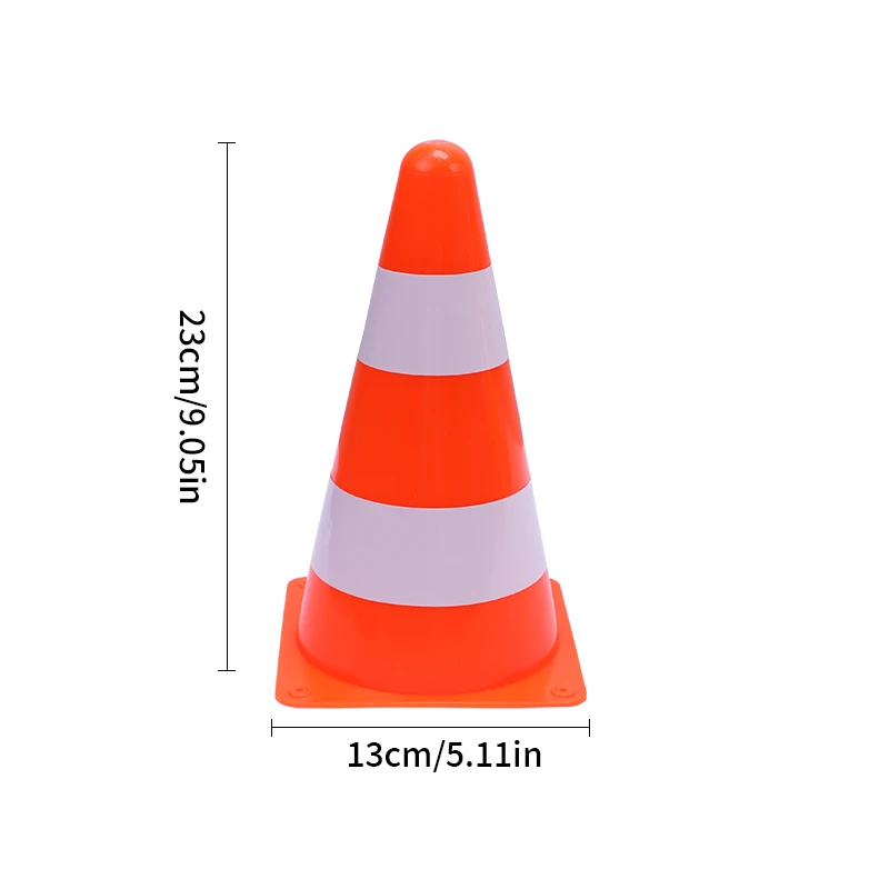 Reflective Traffic Cone High Visibility Road Traffic Cone Parking Stake Reflective Cone Barrier Cone No Parking 1Set=10Pcs