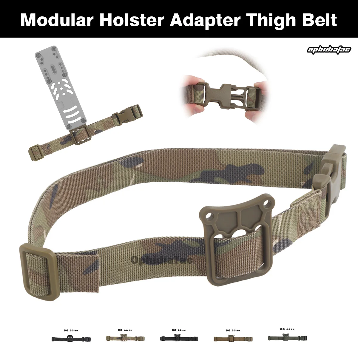 Drop leg táctico MOLLE – Plataforma modular correa liberación rápida - imagen 2