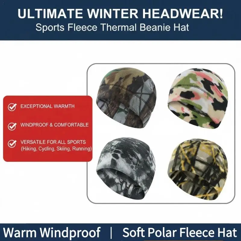 

1 шт., теплая зимняя шапка с черепом, мягкая флисовая шапка унисекс, теплая ветрозащитная уличная шапка-бини, мягкая удобная лыжная велосипедная шапка