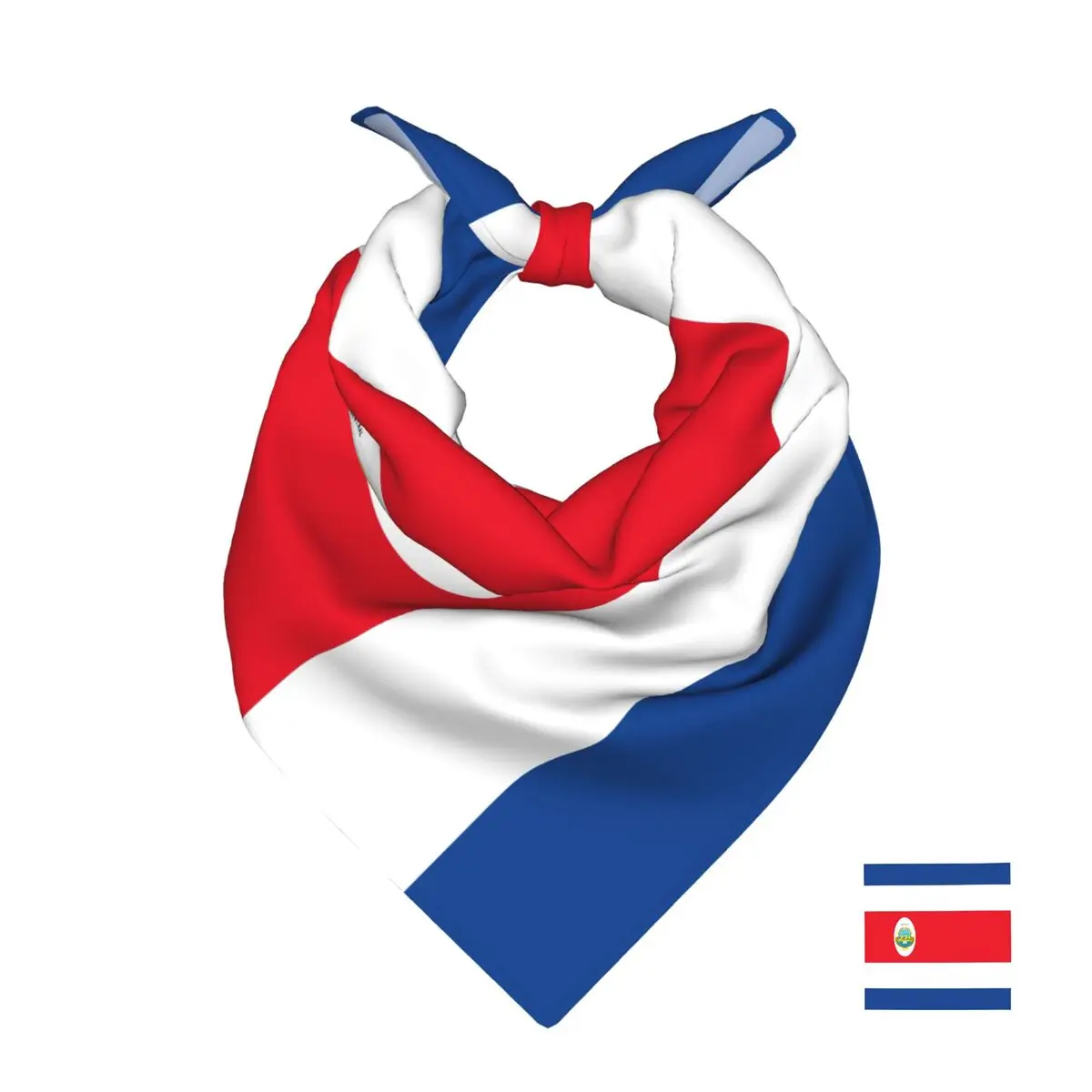

Flag Of Costa Rica Square Towel Multifunctional Neck Scarf Hair Bandana