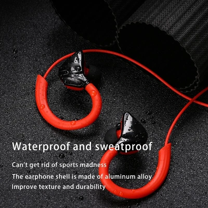 Sports Earbuds Wired with Microphone Wrap Around Earphones with Over Ear Hook in Ear Headphones for Cell Phones MP3/4 P9JB view 4