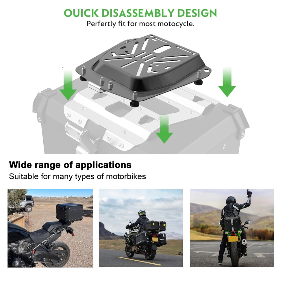 Motorcycle Helmet Case Aluminium Top box Tail Luggage Boxes For BMW R1200GS ADV F700GS F800GS For CFMOTO 800MT For Tiger 900 - Image 5
