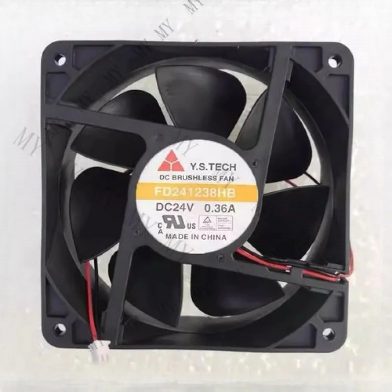 

TT for Y.S.TECH FD241238HB 12038 DC24V 0.36A 12CM 2-Pin Inverter Cooling Fan