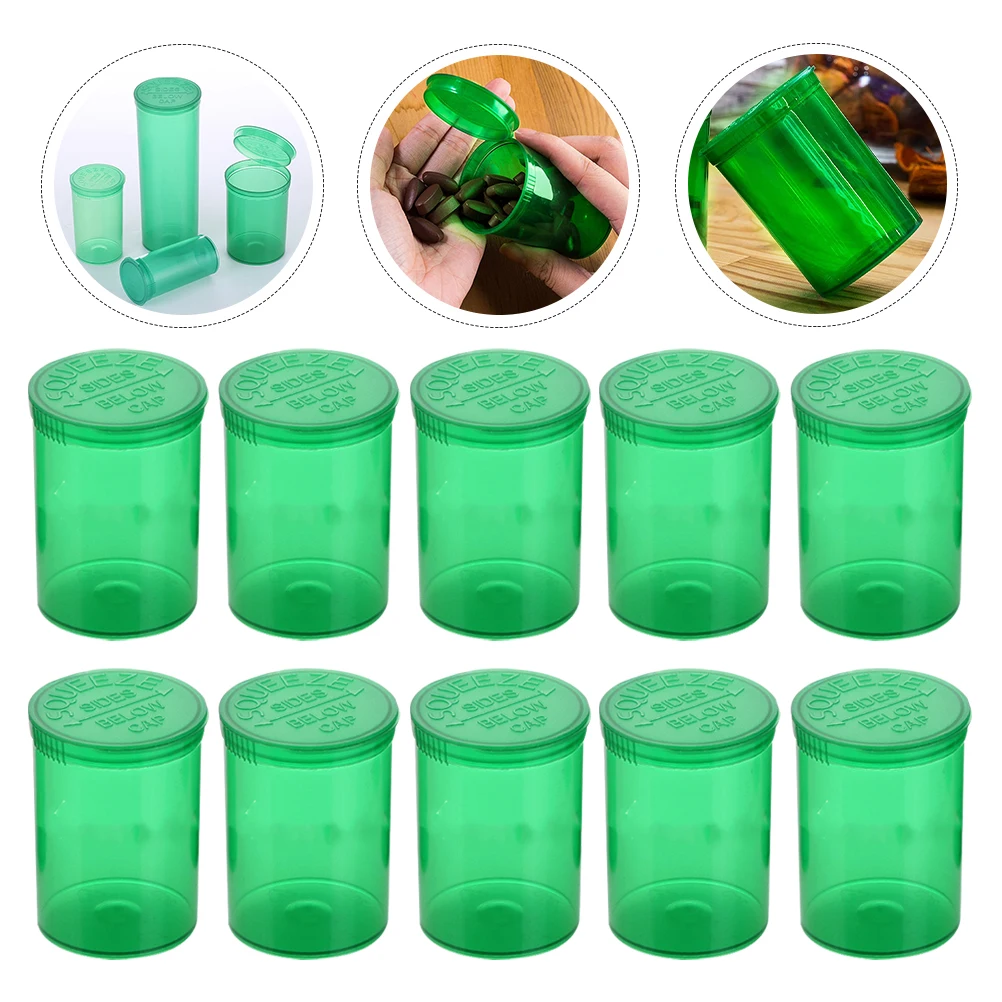 

30Pcs Plastic Pill Bottles Empty Portable Capsule Containers Compact Blue Medicine Storage Pill Vials for Travel
