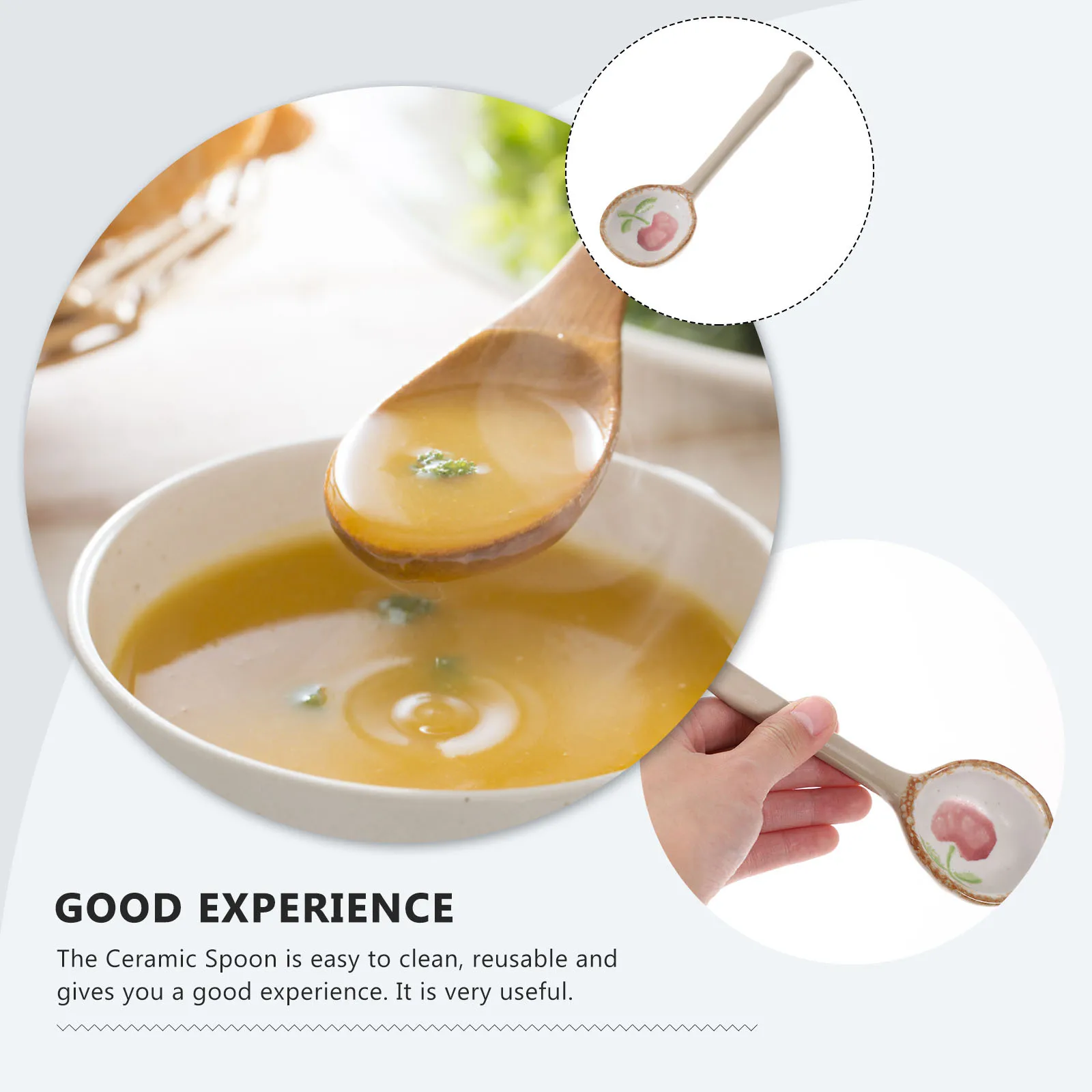 

Japanese Spoon Kitchen Porcelain Soup Cooking Spoons Ceramic Asian Cute Ramen Ceramics