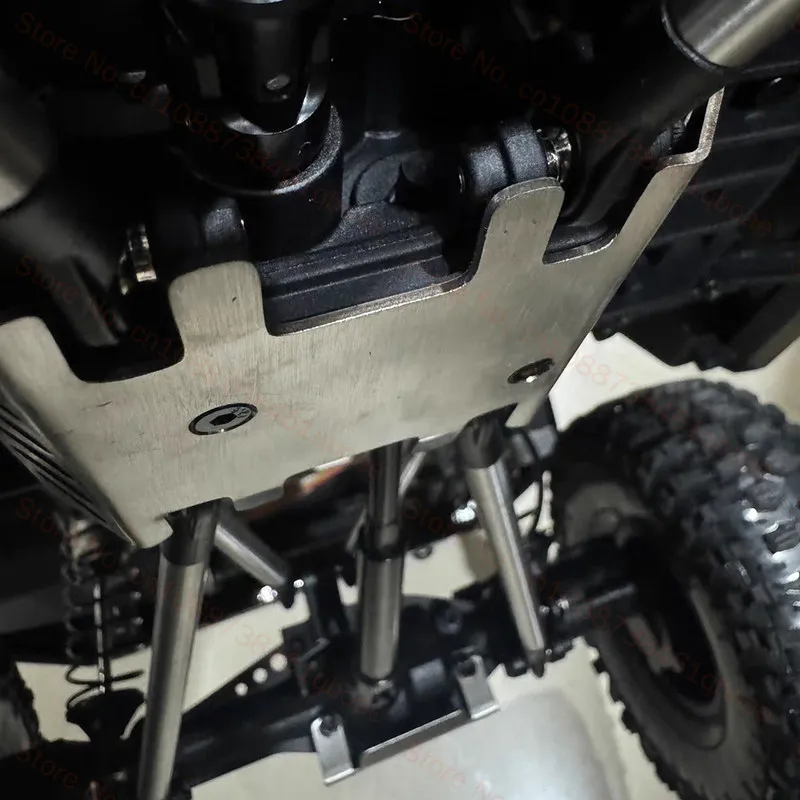 YIKONG 1/8 YK4082 4083V3 Remote control off-road vehicle metal upgrade accessories Stainless steel chassis armor set guard plate