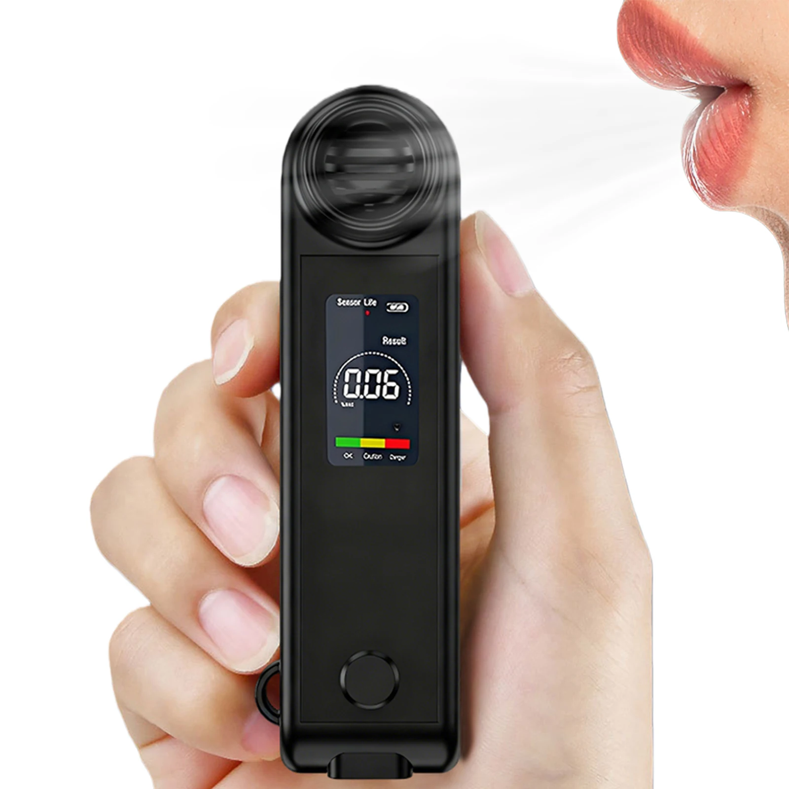 

ЖК-цифровой тестер алкоголя в выдыхаемом воздухе, точный алкотестер, диагностический инструмент, тестер алкоголя для личных и домашних вечеринок