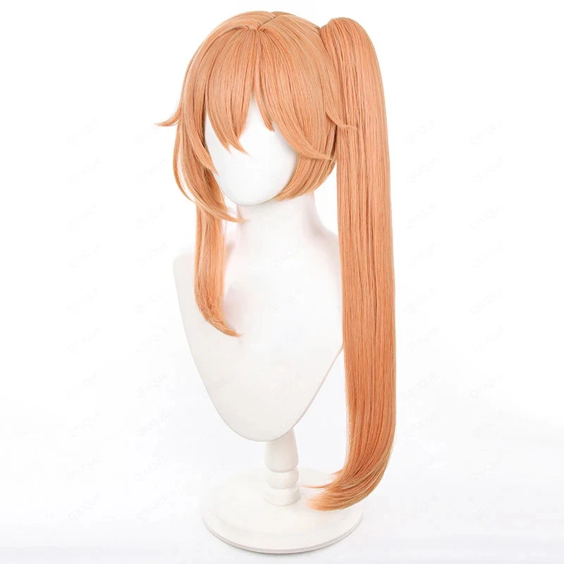 L-email wig Synthetic Hair Game Honkai: Star Rail Guinaifen Cosplay Wig 70cm Orange Straight Women Wigs Heat Resistant Wig