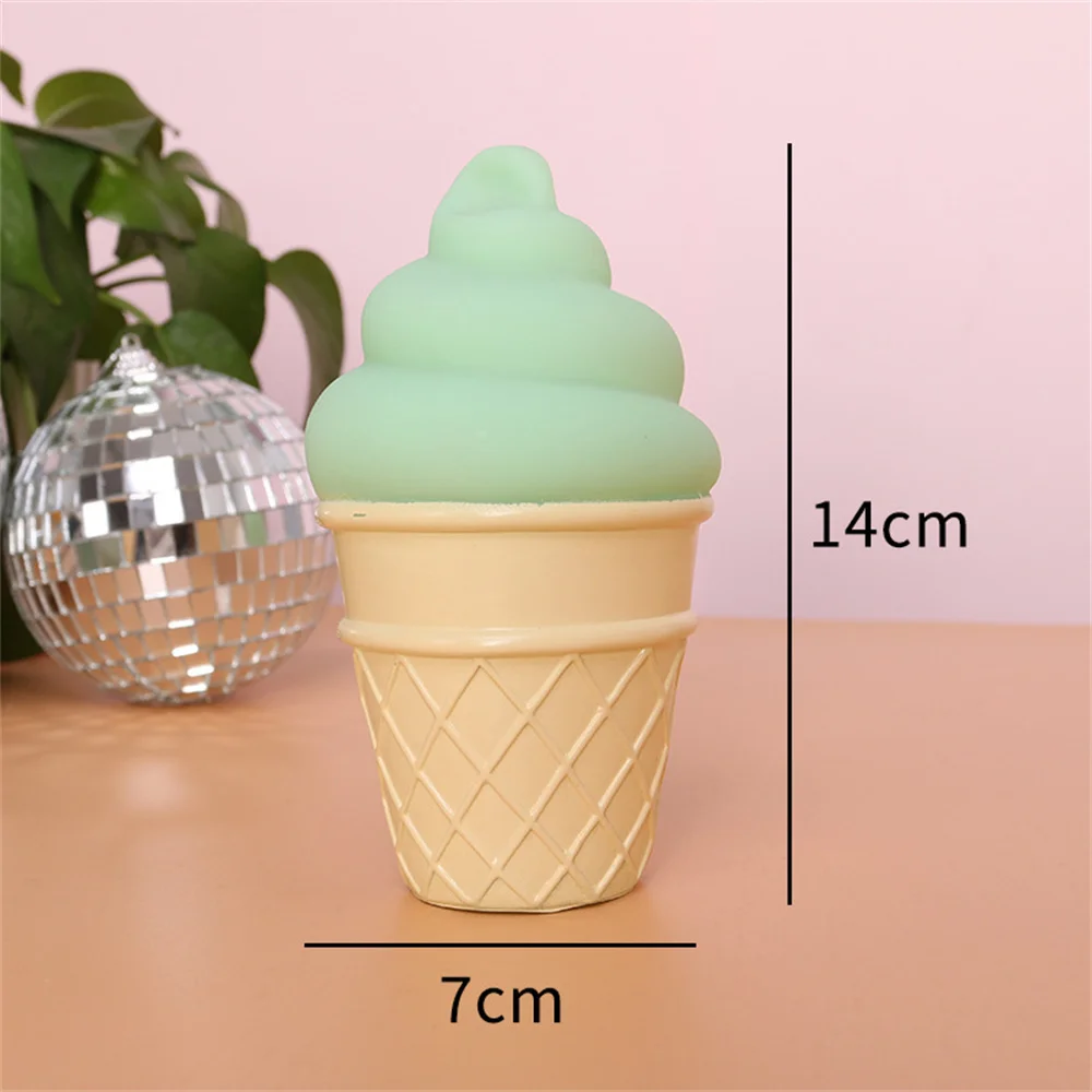 LED Night Light Novelty Ice Cream Cone In Lamp Fashion LED Night Light For Kids Children Table From Table Lights For Room