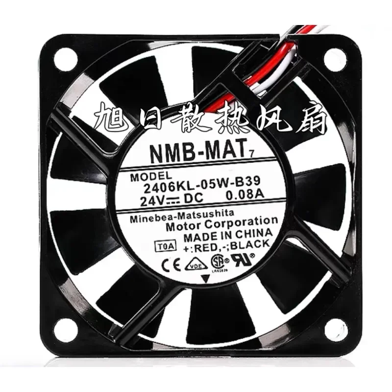 for Japan NMB 2406KL-05W-B39 B30 6015 6CM 24V 0.08A Inverter Cooling Fan