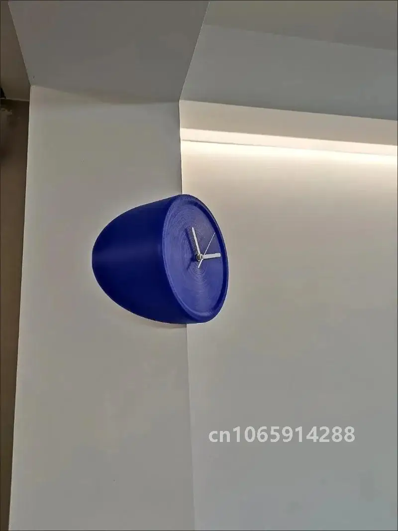 8 Inch Corner Wall Clocks Minimalist Wall Art Clock Bedroom Mechanism Silent Watches Living Room Luxury Desktop Watch Home Decor