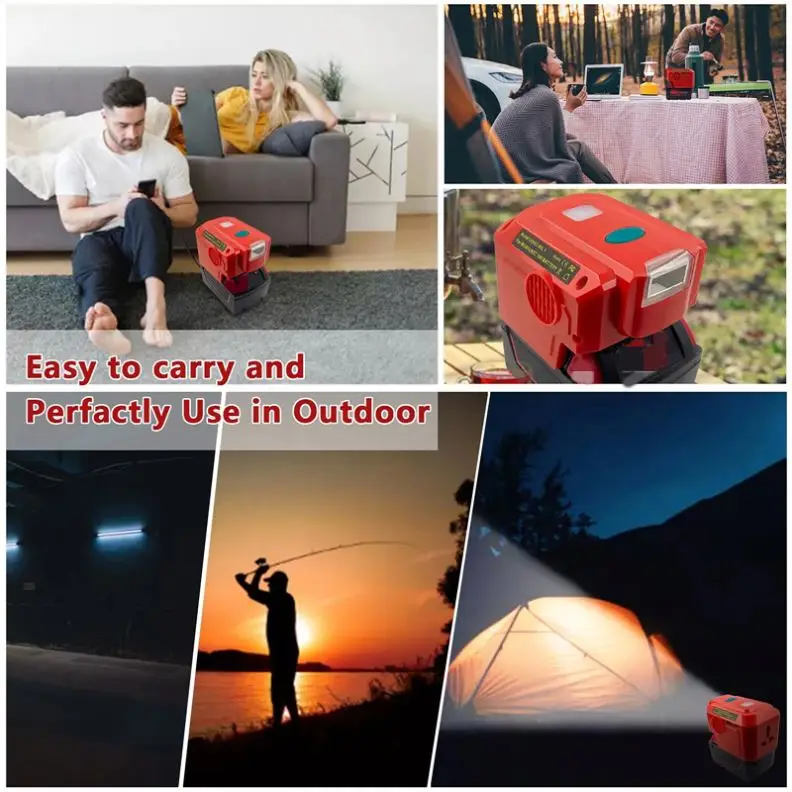 YOUYI инверторная система хранения энергии «все в одном» для постоянного тока от 18 В до переменного тока 110 В ~ 120 В портативный уличный мобильный источник питания