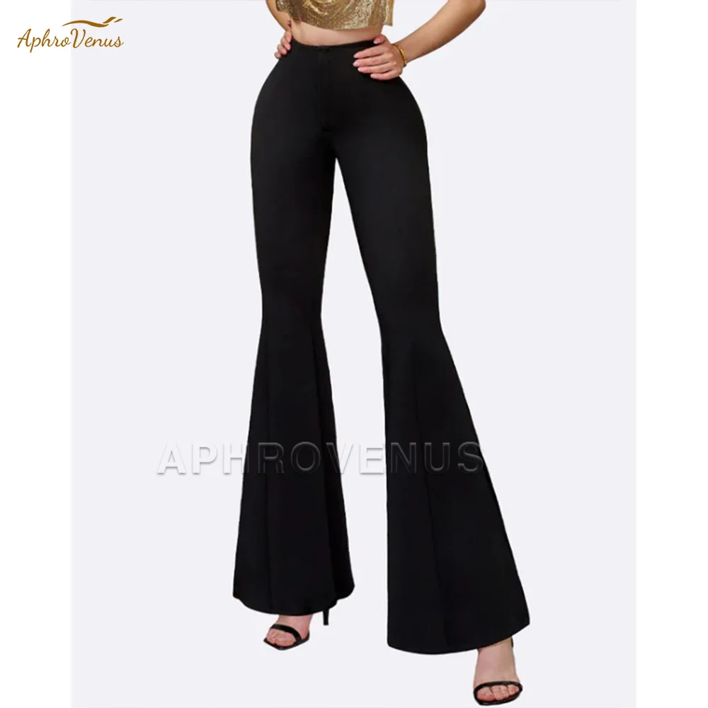 pantalon-de-yoga-evase-taille-haute-pour-femmes-fente-laterale-levage-des-hanches-elasticite-controle-du-ventre-jambieres-d'exercices-pour-salle-de-sport-fitness-tenue-decontracte