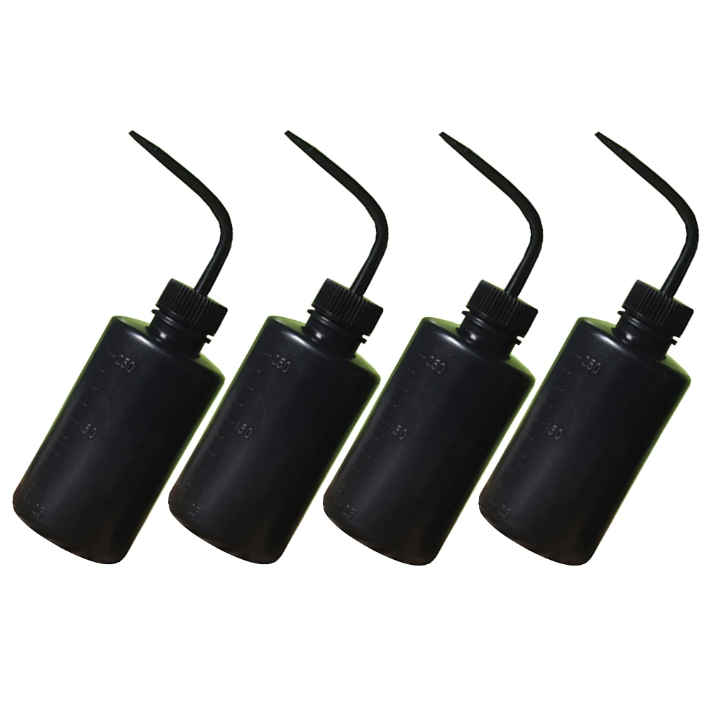 

4pcs 250Ml Squeeze Bottle Plastic Wash Bottles For Eyelash Extensions Lab Tattoo Artists Plant Watering Rinse Bottle Small