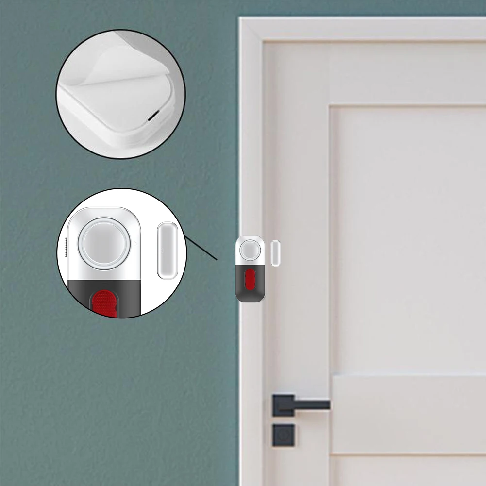 125bp Alarm Magnetic Security Alarm Home Security Advanced Alarm Technology Burglar Protection Easy Installation