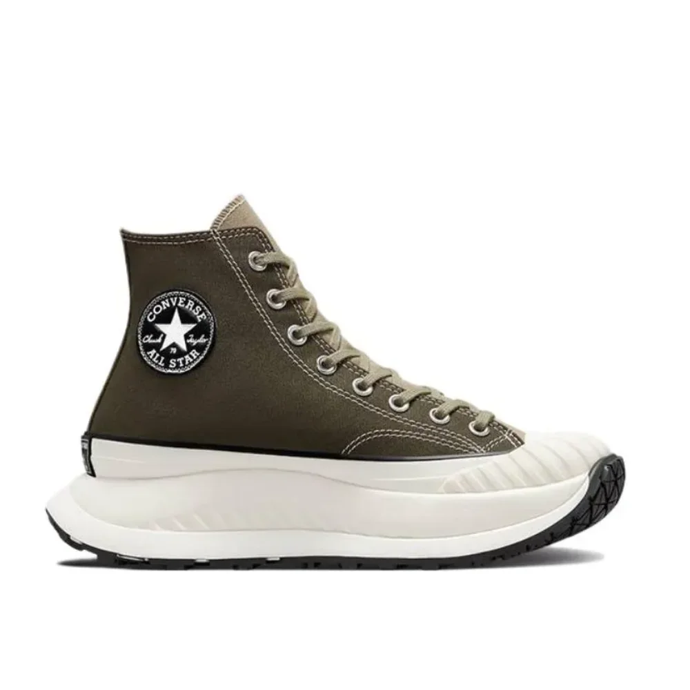 Converse 1970s Chuck Taylor All Star AT-CX Vintage Thick Sole Mid Top Canvas Shoes Men's and Women's Army Green