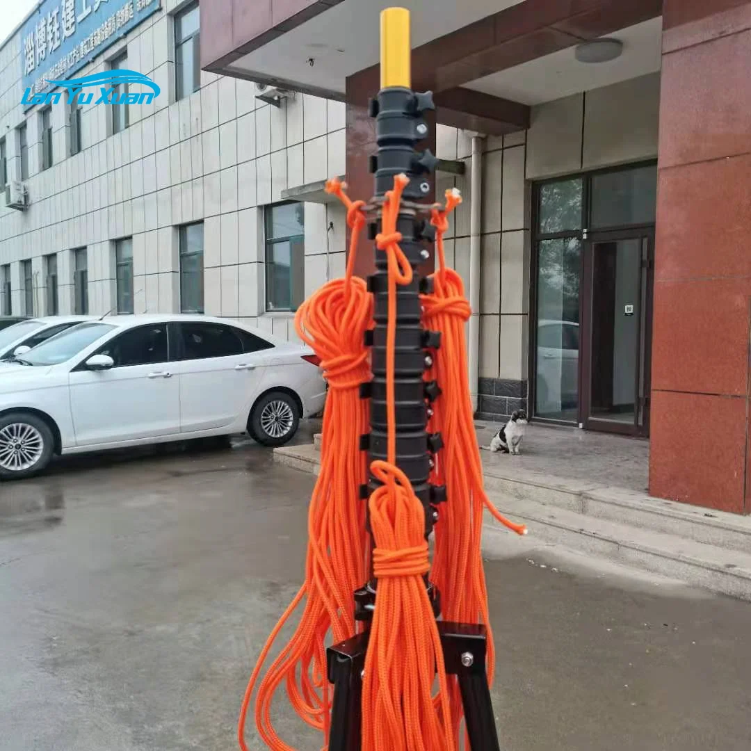 12 Meters Carbon Fiber Telescopic Camera Pole Carbon Fiber Antenna Mast Carbon Fiber Extension Pole