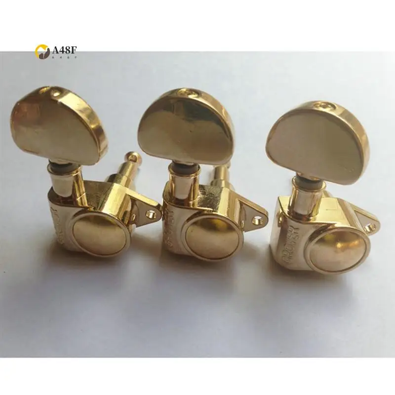 A48F-6Pcs الصف الغيتار سلسلة المقبض ل غروفر سلسلة اللفاف المستقبلون آلة رؤساء للجيتار الكهربائي الصوتية